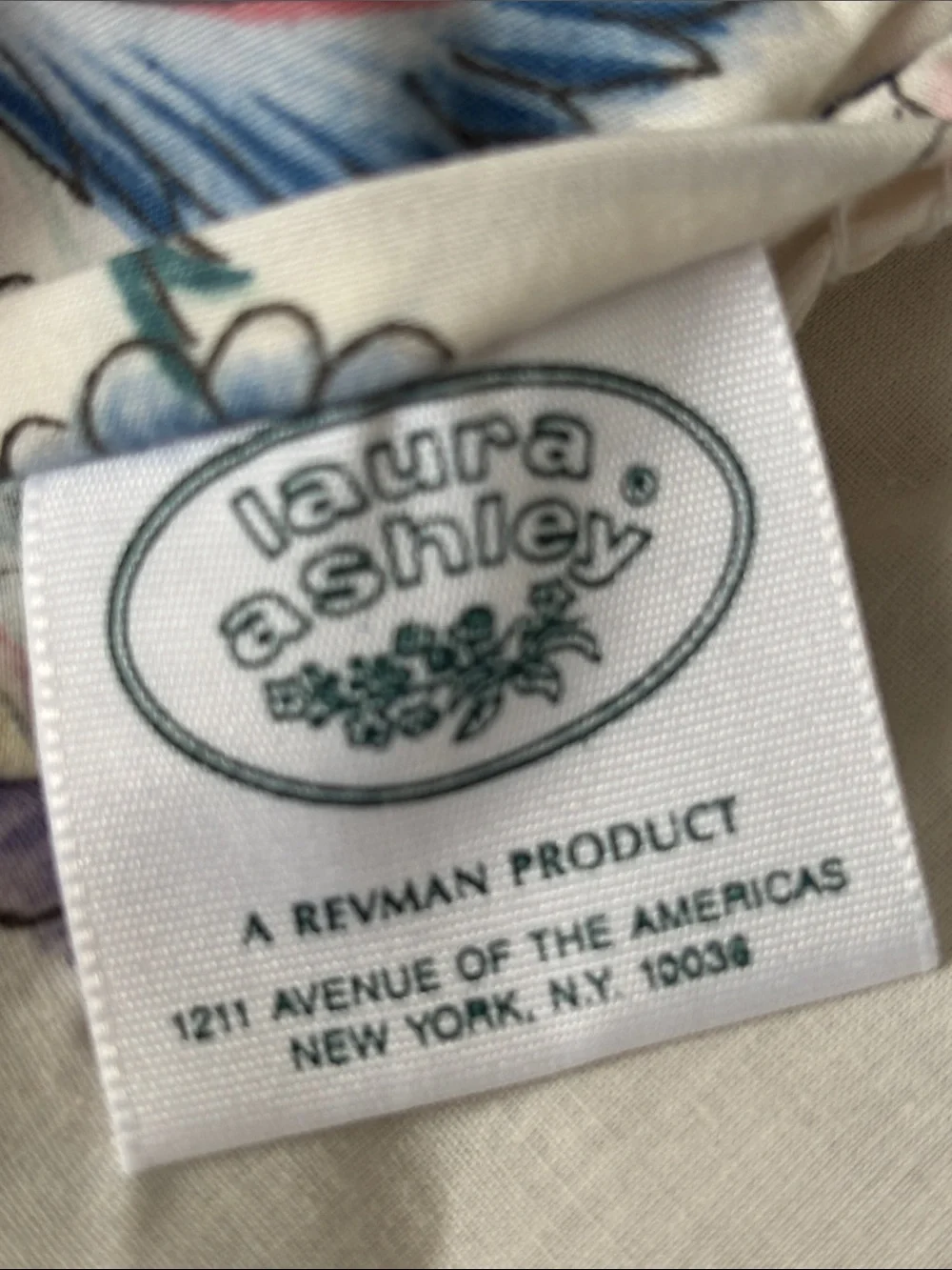 Vintage Laura Ashley Twin Ruffle Bedskirt Floral